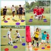 TuXHui Spot Markers 9 Inch 11 Inch Non Slip Rubber Agility Markers Flat Field Cones Floor Dots for Soccer Basketball Sports Speed Agility Training and Drills