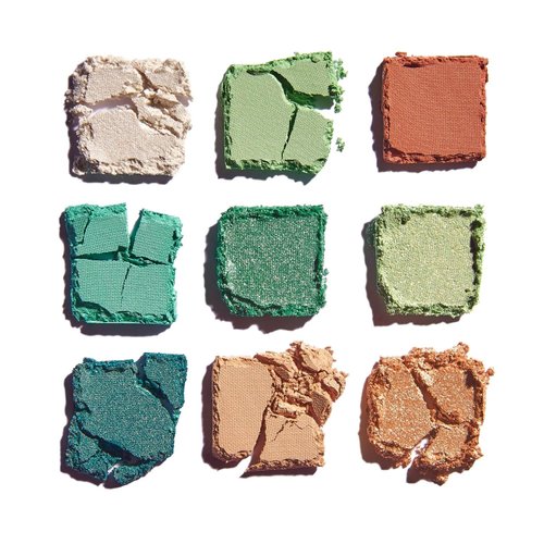 Lottie London Lottie Palette in Totally Mint, 9 shade compact eyeshadow palette in soft mint and apple green shades in a mix of creamy mattes and sparkling shimmers