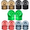 RC Wheel Rims 12mm Hex On Road 1/10 Drift Wheel, Metal Wheel Rim Set 4Pcs for 1:10 Scale On Road Car, 1/10 Wheel for Tamiya TT01 TT02 XV01 TA06 WLtoys A959 PTG2 HPI KYOSHO HSP PTG2 Touring Street Tyre
