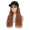 GUOJIAN Hat Wigs for Women Baseball Cap with Curly Hair Extensions Adjustable Hat with Synthetic Curl Hair Attached for Girls (#30, 14inch)
