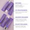 Farmstay Retinol & Collagen Rolling Eye Serum for Dark Circles and Puffiness - Puffy Eye Bags, Fine Lines, Dark Circles, and Wrinkles Correction Eye Serum - Korean Eye Cream 0.84 Fl. Oz.