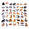 100 Pack Jungle Safari Zoo Animal Stickers, Jungle Party Favors, Party Decorations