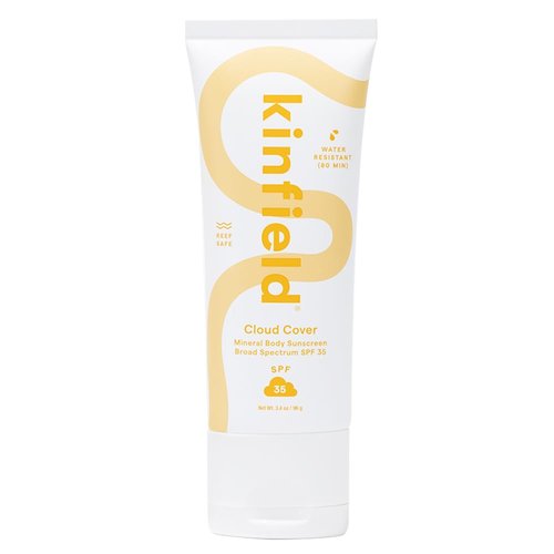 Kinfield Cloud Cover - Mineral Body Sunscreen with Broad-Spectrum SPF 35 - Water-Resistant - Cruelty-Free and Reef-Safe Skincare - 3.4 oz / 96 g