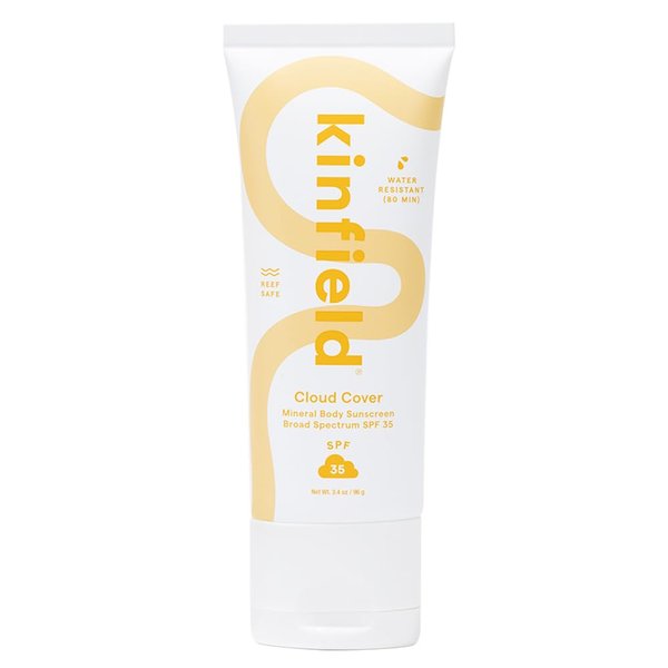Kinfield Cloud Cover - Mineral Body Sunscreen with Broad-Spectrum SPF 35 - Water-Resistant - Cruelty-Free and Reef-Safe Skincare - 3.4 oz / 96 g