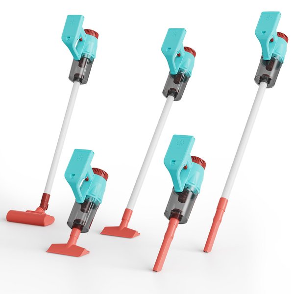 Contixo PT2 Kids Cordless Vacuum Cleaner Toy, 3-in-1 Pretend Play Home Cleaning Set, Lights, Sounds & Working Suction, Educational Interactive Toys - Gift for Kids & Toddlers Ages 3+ Boys & Girls
