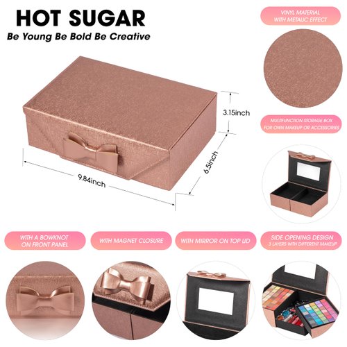 Hot Sugar Girls Makeup Kit for Teenagers, Beginner Makeup Gift Set for Women Full Makeup Kit (BRONZE)