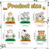 10 Pcs Baby Jungle Animals Honeycomb Centerpieces Safari Baby Shower Decoration Sage Green Themed Party Supplies for Boys Kids Baby Shower Nursery Wild Forest Theme Birthday Party Decor