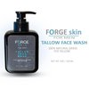 Forge Tallow Face Wash | Gentle Face Wash, Nourishing, Hydrating facial cleanser - 150 mL | Gentle for Dry & Oily Skin | Anti-Aging, Acne Control, and Pore Minimizer | For Men & Women facial cleanser