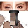 Eyebrow Powder Kit,Eye Brow Powder for Women Long-Lasting Waterproof Three Colors Brow Filler Get Full Defined Natural Brows,Eyebrow Contour Palette with Mirror & Eyebrow Brush,sombra para cejas