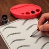 Pinkiou Permanent Makeup Holder Silicone Eyebrow Tattoo Pigment Organizer Ink Cotton Swabs Cup Holders Microblading Supplies (Red)