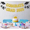 Congrats Grad 2025 Banner Graduation Theme Party Decoration Graduation Banners Garland for Congratulation Graduation Party Supplies Graduation Decorations Class of 2025 Gold