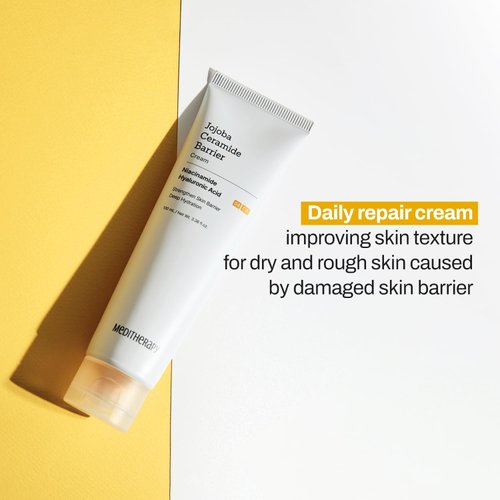MEDITHERAPY Jojoba Ceramide Barrier Cream, Intensive Repair Cream, Long-Lasting Hydration, Boosts Skin Strength, EWG Green Grade, 3.38 fl.oz.