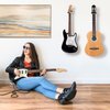 Ohuhu Guitar Wall Mount Hanger: 2-Pack Rotatable Hardwood Guitar Hangers with Screws-Adjustable Stopper Guitar Mount Hook Holder Stand for Ukulele Bass Electric Acoustic Guitar Banjo Mandolin-Wood