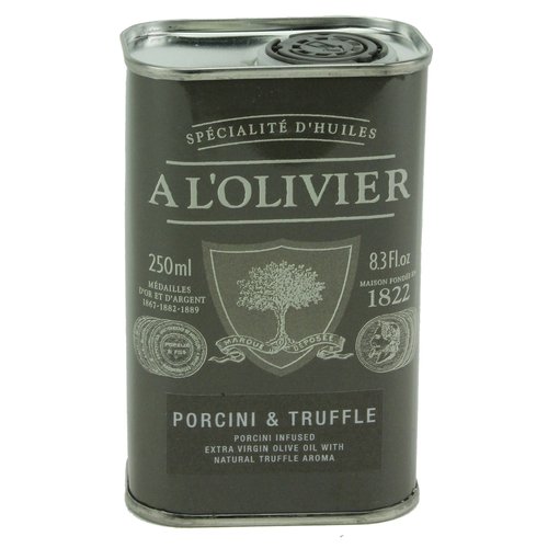 A L'Olivier Olive Oil Infused with Porcini-truffle, 8.3-Ounce Tins