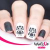 Halloween Nail Vinyl Stencils 4 Pack (Boo!, Kitty Scratch, Fire, Owl) for Nail Art Design