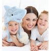 DolliBu Super Soft Grey Fleece Shark Beanie with Ear Flaps - Cute Cosplay Hat for Kids, Teens, Adults - One Size