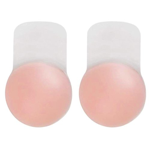 Muryobao Women Breast Lift Petals Pasties Nipplecovers Strapless Backless Bra Adhesive Wedding Dress Bras Silicone Round