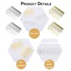 30pcs 10 Teeth Hair Combs Metal Wedding Veil Hair Combs Pins Clips for DIY Jewelry Making Crafts