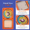 WODI Marble Maze Marbles for Kids Montessori Toys for 3+ Pinball Machine Game Preschool Toys Educational Toys Toddler Activities Learning Resources Hand Eye Coordination Training