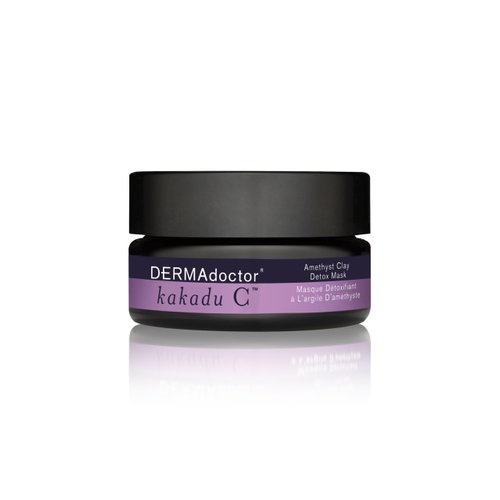 DERMAdoctor Kakadu C Dermatologist Formulated Amethyst Clay Detox Mask; Vitamin C Clay Face Mask for Dark Spots, Dull Skin, Oil Control and Refining Pores - 1.69 oz