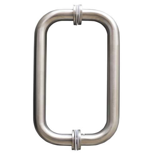CKB 8" Glass Shower Door Handle, Back to Back Glass Door Pull Handle Compatible with 1/4" to 1/2" Thickness Glass for Frameless Shower Doors, Brushed Nickel with 304 Stainless Steel.