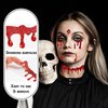 Vampire Face Jewels, Vampire Costume Women Face Gems Stick on, Vampire Accessories Rhinestones Face Temporary Tattoo Stickers Halloween Costumes Accessories for Women