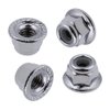 Hobbypark Aluminum 12mm Hex Wheel Hubs(4) & Flanged M4 Lock Nuts(4) Replacement of 1654 3647 for Traxxas 1/10 Slash 4x4 RC Car (Navy Blue)