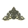 Generic Medium gold and bronze triangle metal filigree hair claw clip fine thin hair