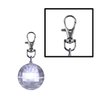 blinkee Pack of 12 Light Up Projecting Disco Ball Backpack Pet Car Keychain White