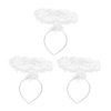 Lurrose 3pcs Angel Headbands White Halo Headbands Halloween Angel Costume Halo Hair Band Hair Hoops for Halloween Christmas Carnival Costume
