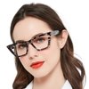 MARE AZZURO Cat Eye Reading Glasses Women Oversized Readers 1.00 1.25 1.50 1.75 2.00 2.25 2.50 2.75 3.00 3.50 4.00 5.00 6.00 (Grey, 3.0)