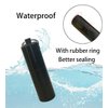 FAYALA Pill Disperser Waterproof 3 Days Pill Holder Travel Pill Container Portable Medicine Keychain Daily Airtight Pill Organizer（Black） (3 compartments)
