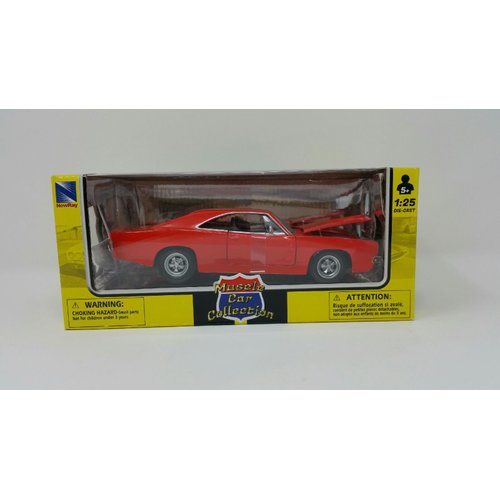 New Ray 1969 Dodge Charger R/T Black Muscle Car Collection 1/25 Diecast Model Car