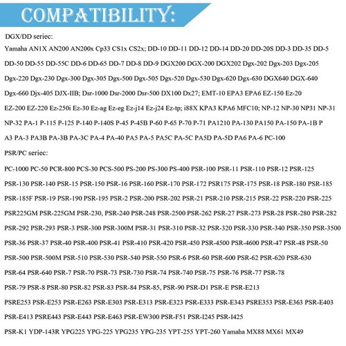 Universal 9.84 Ft 12V Yamaha Keyboard Power Cord,UL Listed,AC Adapter for Yamaha PSR, YPG, YPT, DGX, DD, EZ and P Digital Piano and Portable Keyboard Series,Replacement for Yamaha PA130 PA150 Adapter