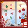 DIYASY 300 Pcs Christmas Glitter Foam Stickers, Holiday Stickers Kids Crafts Xmas Snowflake Felt Stickers Ornament Small 3D Puffy Sticker Stocking Decorations Party Supplies