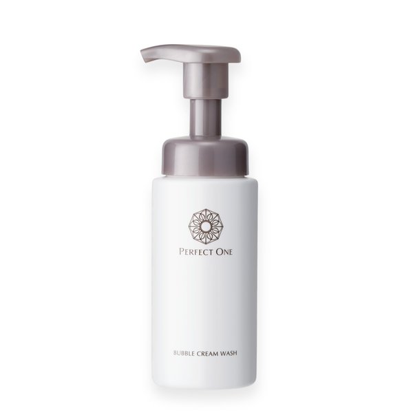Perfect One Bubble Cream Wash 7.1 fl. oz. (210 ml) | Foam-to-Cream Facial Cleanser with Beauty Ingredients | Gentle Cleansing for Fresh and Radiant Skin | Product of Japan