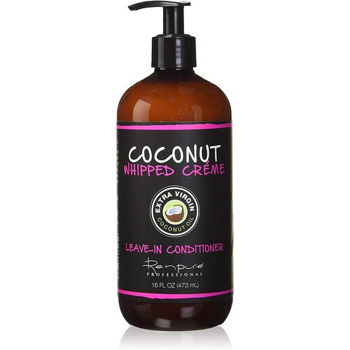 RENPURE Coconut Whipped Creme Leave-In Conditioner, Basic, Fragrance, 16 Fl Oz