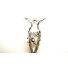 Longer gray mixed color abalone sea shell effect hair claw clip