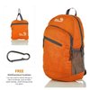 Outlander Packable Handy Lightweight Travel Hiking Backpack Daypack-Orange-L