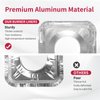 COZZIVITA Aluminum Gas Stove Burner Covers -Thicker Foil Square Burner Liners - Disposable Gas Range Protectors, 50 Pack（Outer diameter: 8.5 x 8.5 inch）