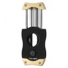 Colibri Premium V-Cut Cigar Cutter - Ergonomic Stainless Steel Spring-Loaded Blade, Ideal for up to 60+ Ring Gauge - Gift for Cigar Enthusiasts (Brushed Gold)