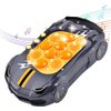 Turbo Light-Up Racing Pop It Game - Fidget Pop Fun for Kids - Handheld Sports Car Bubble Game with Flashing Lights - Exciting Push Pop Fidget Toy for Christmas & Birthday (Black Racer)