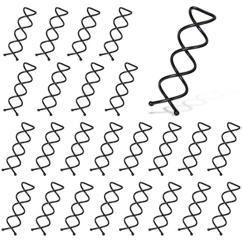 Qianyu 25 Count Mini Spiral Twist Hair Pins Small Reusable Non Slip Secure Hold Bobby Pins Clips for Updos Non-Scratch Metal Round Tips Hair Clips Suitable for Kids Girls and Women All Hair Types
