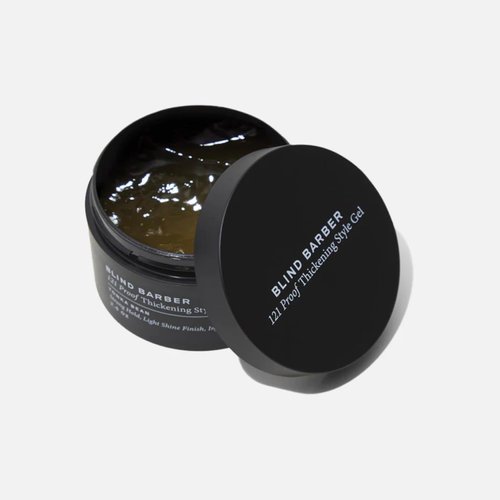 Blind Barber 121 Proof Thickening Style Gel - Medium to Strong Hold Hair Gel - Water-Based Styling Gel for All Hair Types - Paraben & Sulfate Free Hair Products for Men (2.5 Ounce)