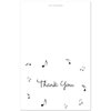 50 Music Notes Thank You Cards (Black)
