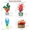 Christoy Mini Succulents Surprise Box Toys DIY Simulation Mini Particle Flower Botanical Collection Construction Building Blocks Toy Sets Random Gifts for Kids Friends Family (1PCS)