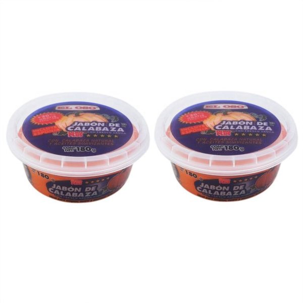 El Oso Saddle Soap Jabon de Calabaza 6.3 Ounces Includes 2 Sponges (Pack of 2)