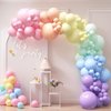 HOUSE OF PARTY 140PCS Pastel Rainbow Balloon Arch Garland Kit - Balloon Arch Kit-Birthday Balloons, Globos para Decoracion de Fiestas | Ideal for Halloween Birthday First Birthday Party Decorations