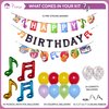 Pirese Music Birthday Banner, Music Party Decoration, Music Party Decor | Music Birthday Party Decorations | Kids Party Music | Music Notes Party Decorations | Karaoke Music Themed Party Decorations