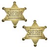 iMagitek 2 Pack 2.6 Inch Mental Western Sheriff Badge for Kids Party Favors Supplies, School Carnival Prizes, Party Bag Gift Fillers